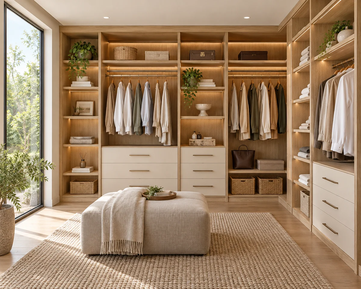 home wardrobe — illustrative interior design concept